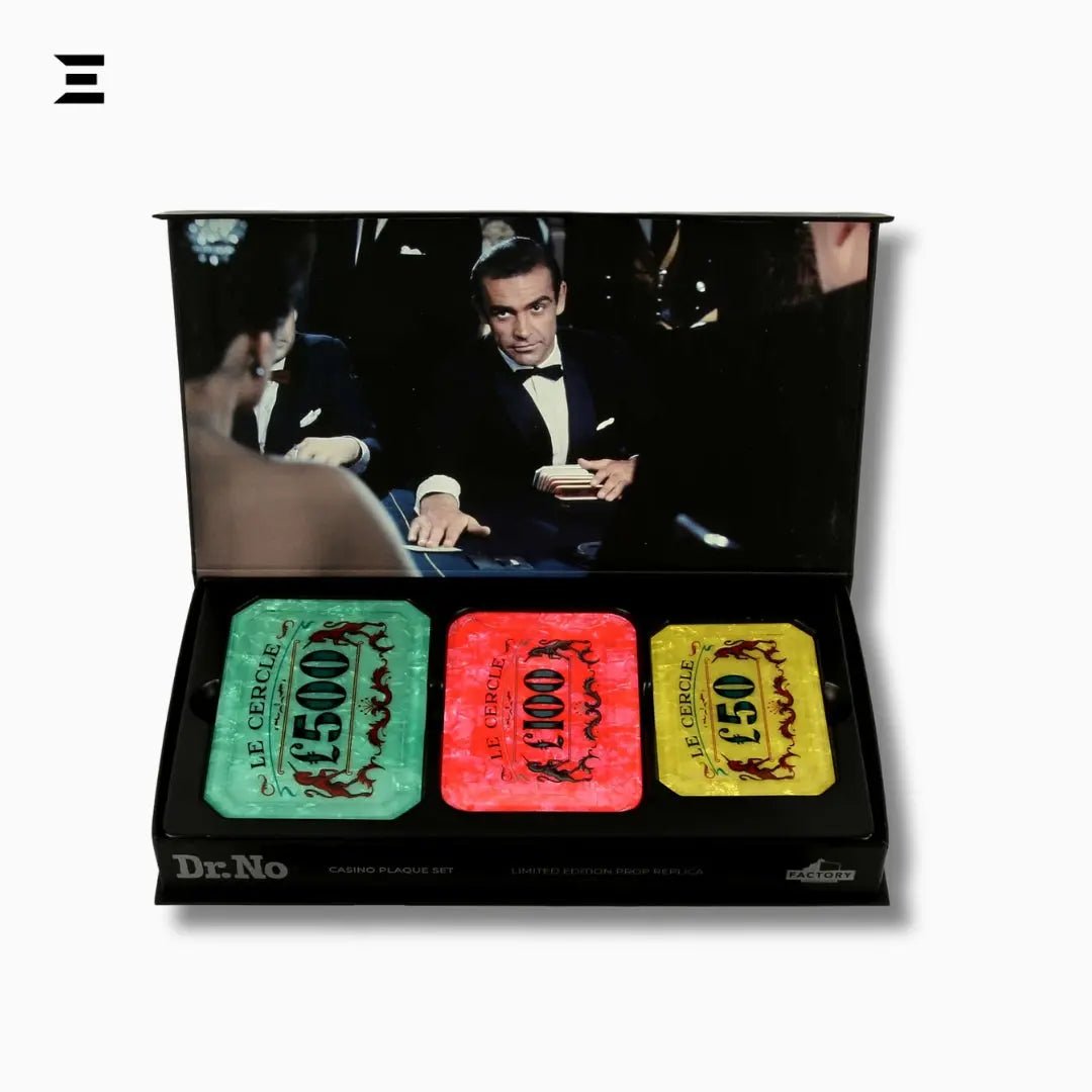 James Bond 007 Dr. No Casino Plaque Set – Limited Edition Prop Replica by Factory Entertainment - IBRELIA
