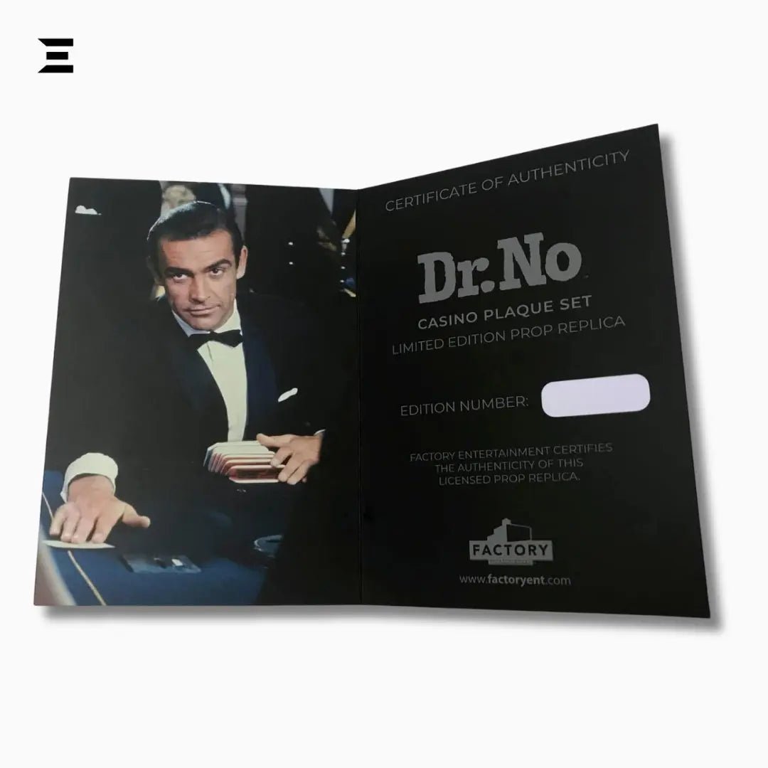 James Bond 007 Dr. No Casino Plaque Set – Limited Edition Prop Replica by Factory Entertainment - IBRELIA