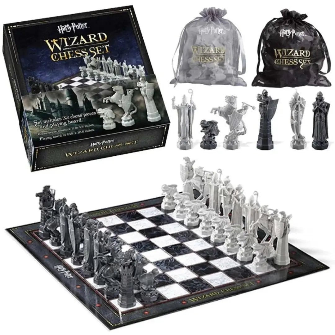 Harry Potter Wizard Chess Set – Official Movie Replica with Detailed Pieces & Board - IBRELIA