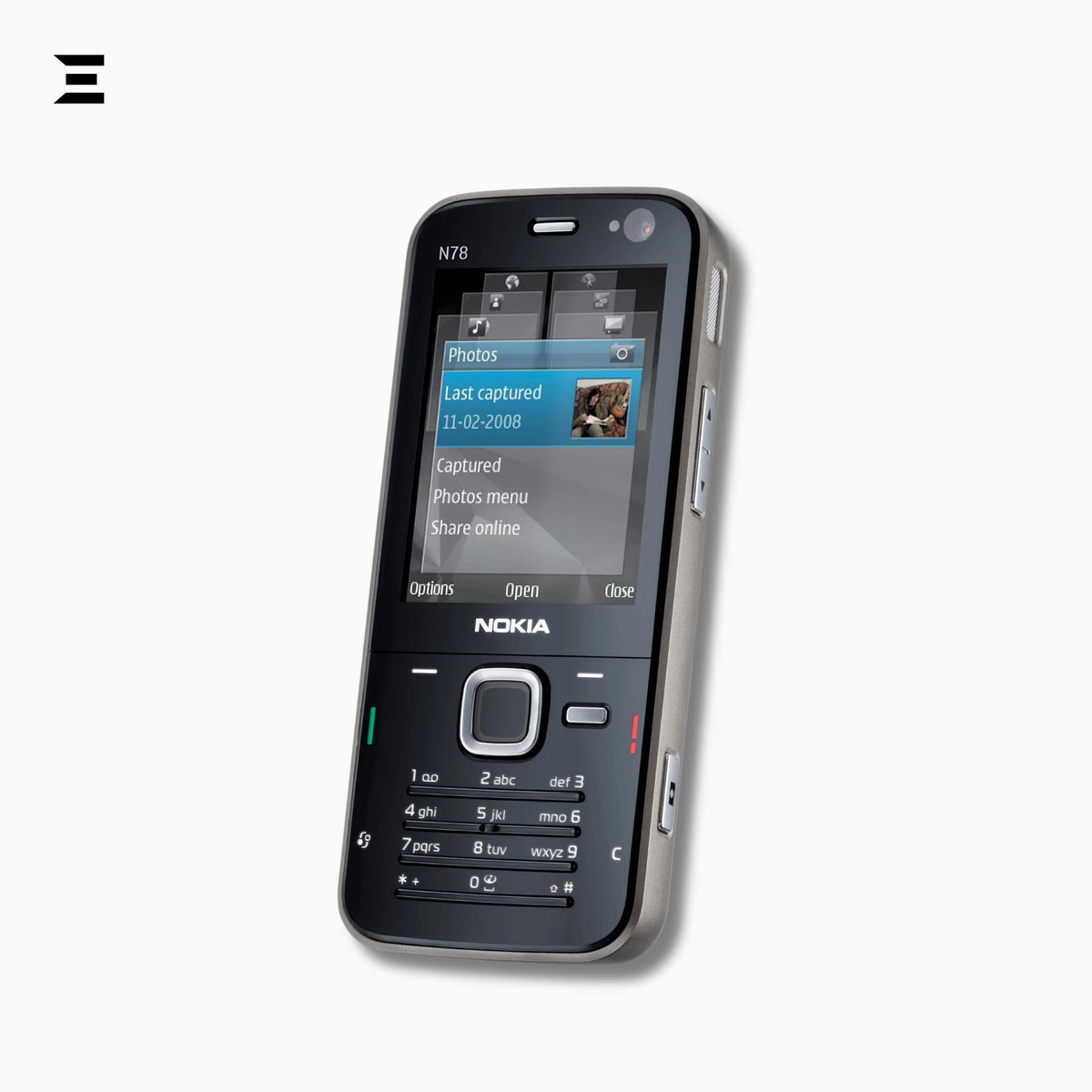 Nokia N78 Black & Silver (Brand New – Only Phone) | Original Nokia Nseries Smartphone | Carl Zeiss 3.2MP Camera | Rare Collector's Edition