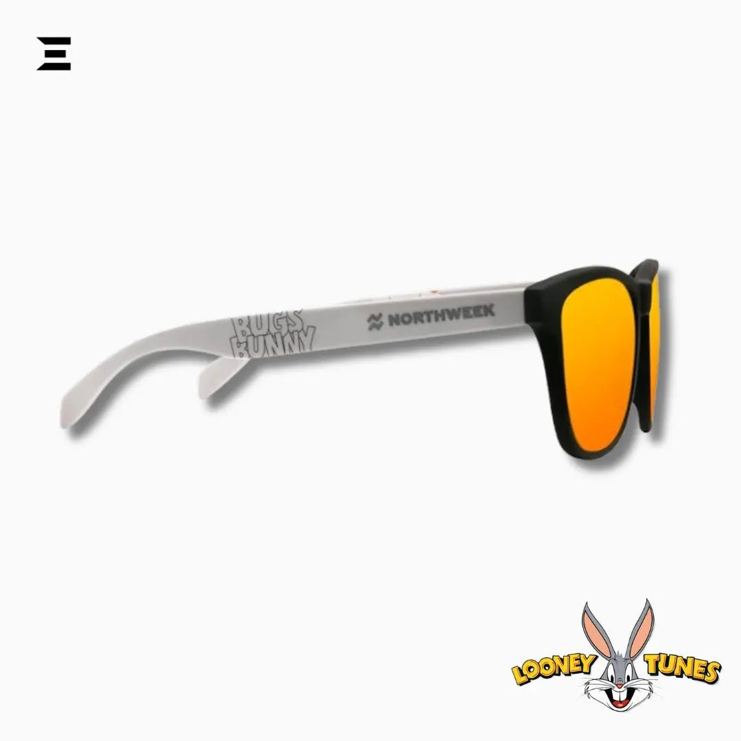 Bugs Bunny x Northweek Sunglasses – Looney Tunes Limited Edition with Orange Mirrored Lenses & Accessories - IBRELIA