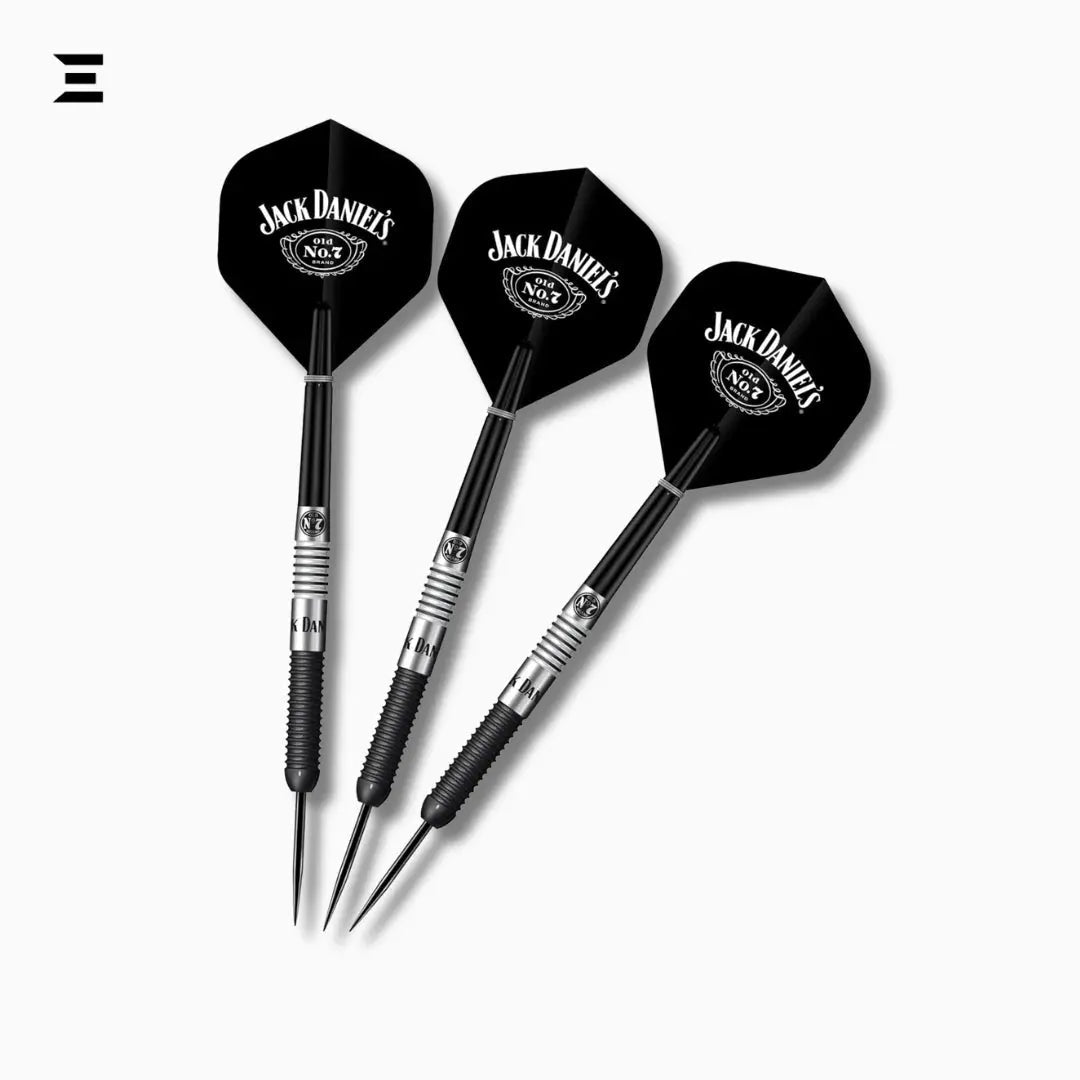 Jack Daniel’s Branded Steel Tip Dart Set – 90% Tungsten, Official Collector’s Edition - IBRELIA
