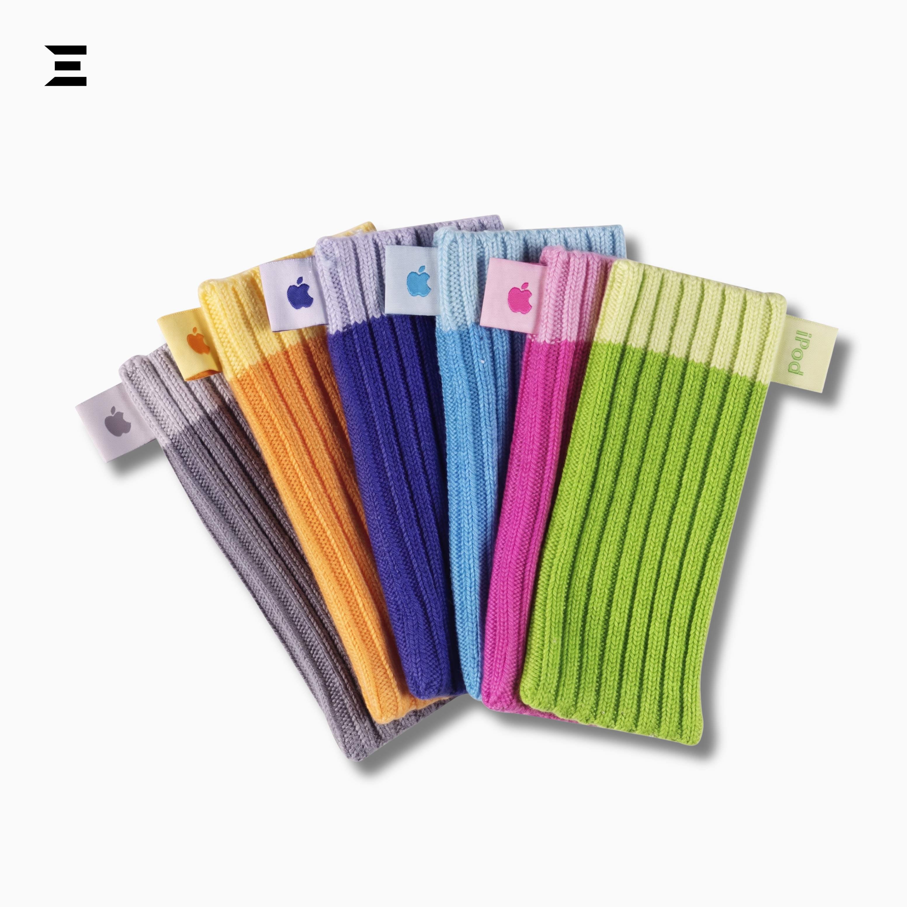 Apple iPod Socks (6-Pack) MA850G/A (Brand New & Factory Sealed) | Original Apple Protective Knit Cases | Collector's Edition