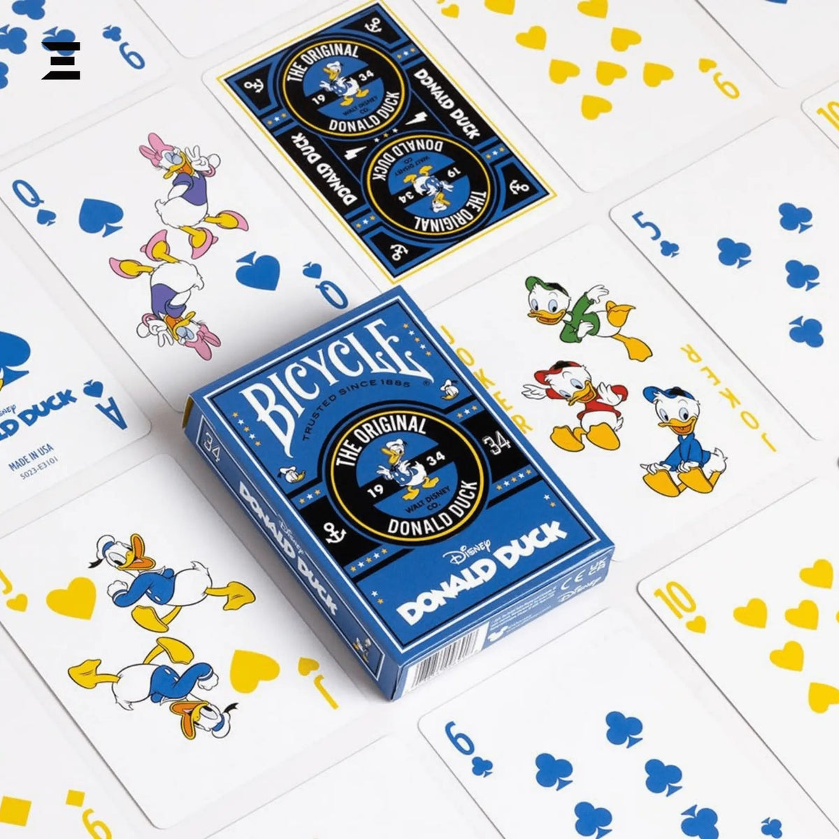Bicycle® Disney Donald Duck Playing Cards – Classic Blue Edition (54 Cards) | IBRELIA™ Collectibles - IBRELIA