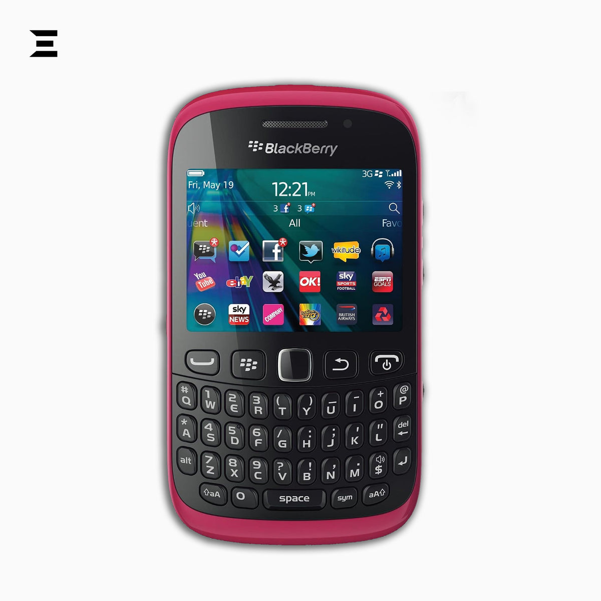 BlackBerry Curve 9320 Pink (512MB, Wi-Fi, Unlocked) – Classic QWERTY Smartphone