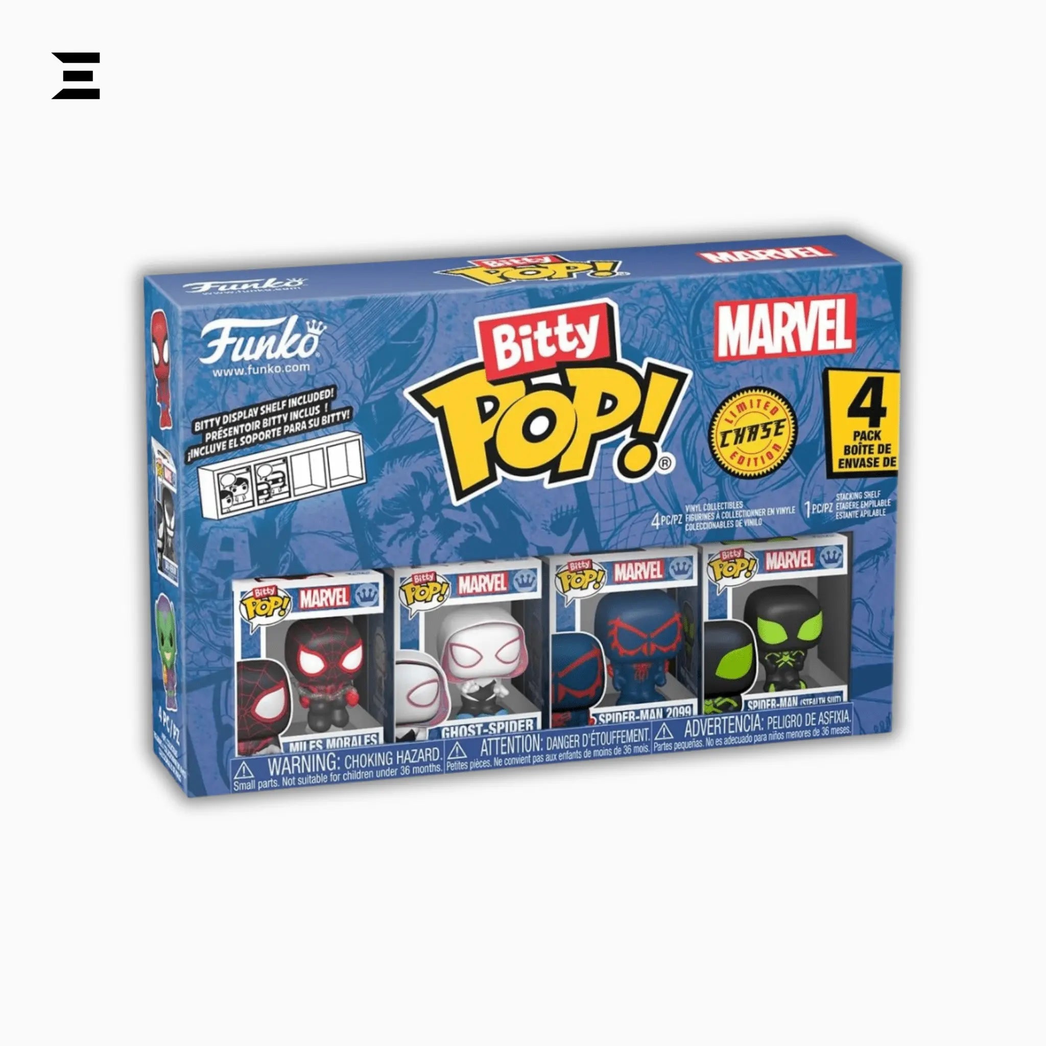 Funko Bitty Pop! Spider - Man 4 - Pack – Miles Morales, Ghost - Spider, Spider - Man 2099 & Mystery Mini | IBRELIA™ Collectibles - IBRELIA
