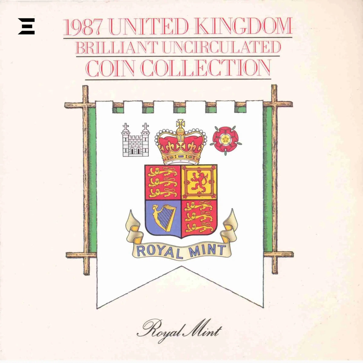 1987 United Kingdom Brilliant Uncirculated Coin Set – Royal Mint - IBRELIA
