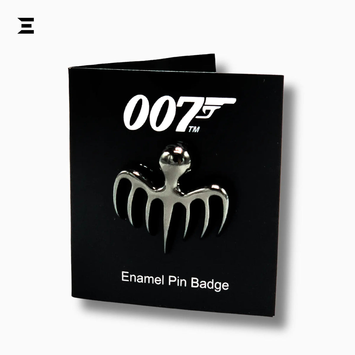 James Bond 007 Official SPECTRE Logo Enamel Pin Badge – Black Metal Lapel Pin - IBRELIA