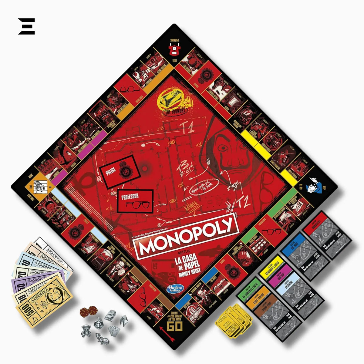 Monopoly: Netflix House of Money Edition – La Casa de Papel Board Game (English) - IBRELIA