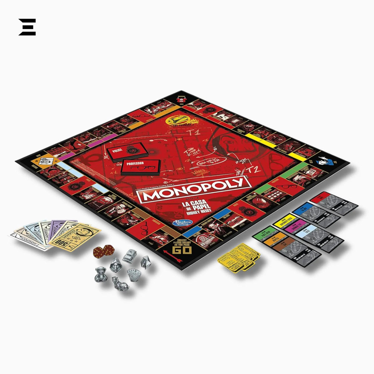 Monopoly: Netflix House of Money Edition – La Casa de Papel Board Game (English) - IBRELIA