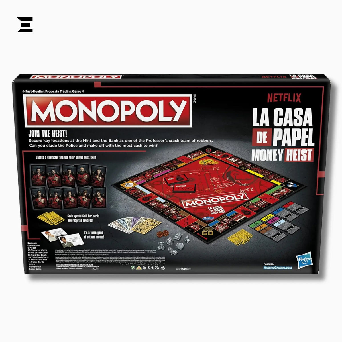 Monopoly: Netflix House of Money Edition – La Casa de Papel Board Game (English) - IBRELIA
