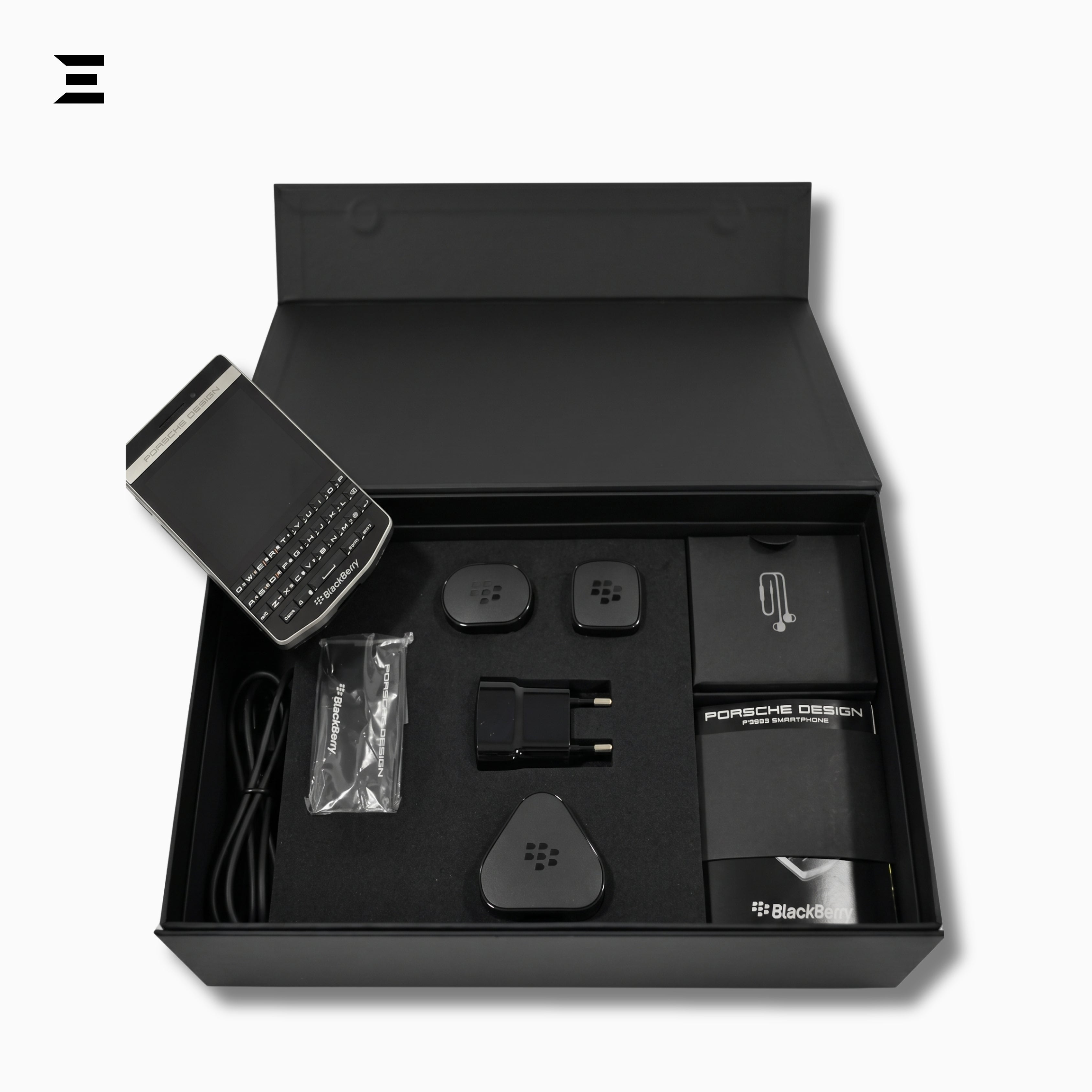 BlackBerry Porsche Design P'9983 Smartphone (Unlocked) – Complete Luxury Collector's Edition with Original Box & Accessories
