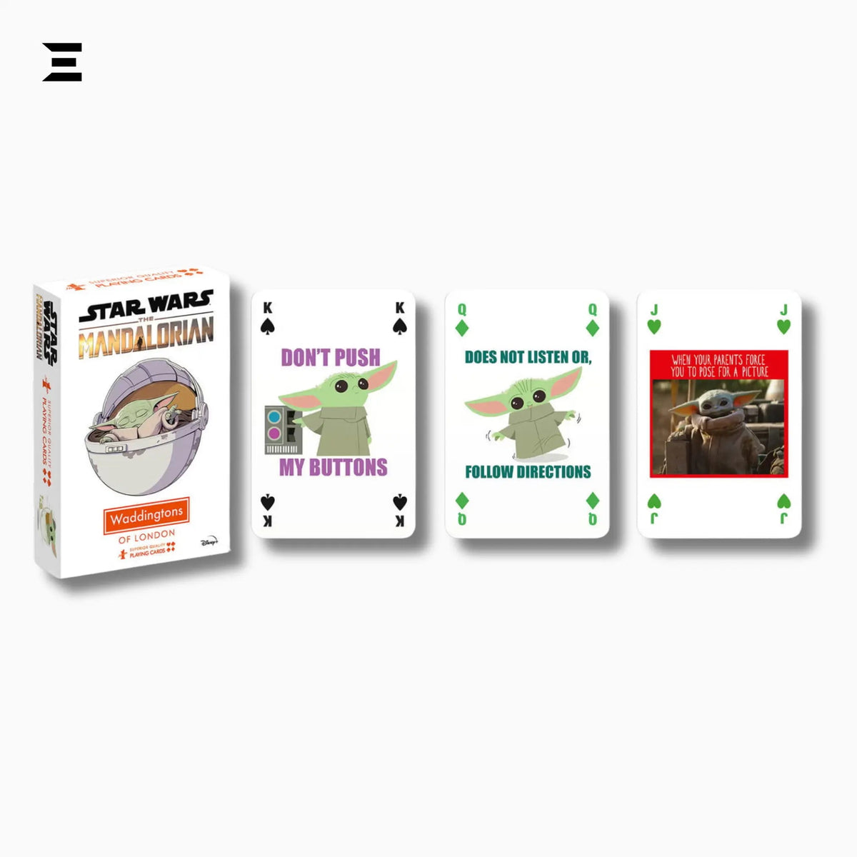 Star Wars The Mandalorian Baby Yoda Playing Cards – Waddingtons Number 1 Deck - IBRELIA