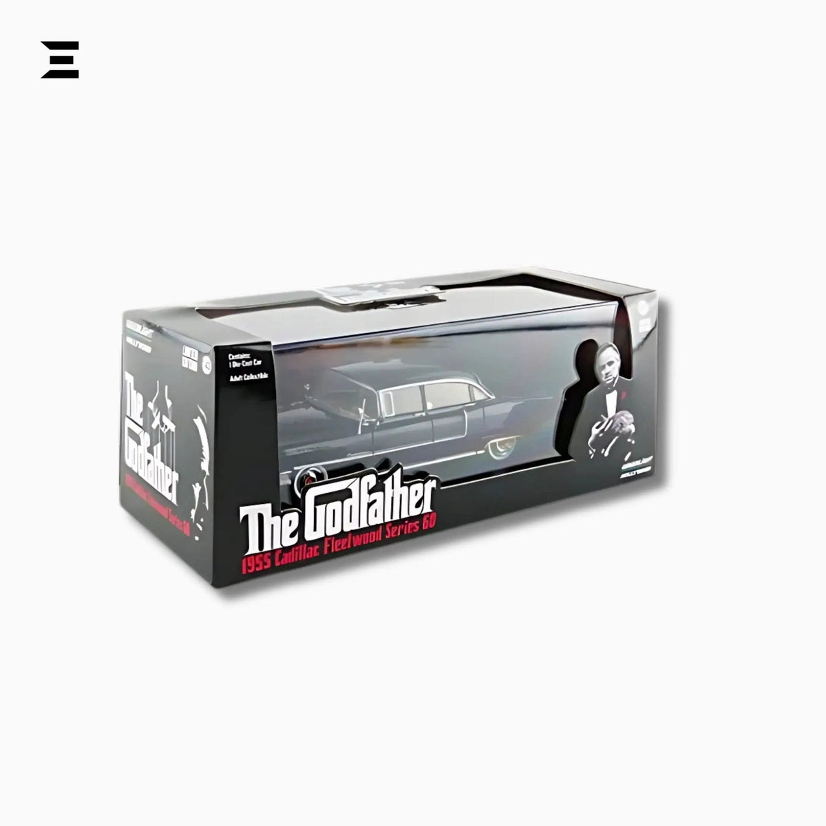 The Godfather 1955 Cadillac Fleetwood Series 60 – GreenLight 1:24 Scale Die - Cast Car Model (Black) - IBRELIA