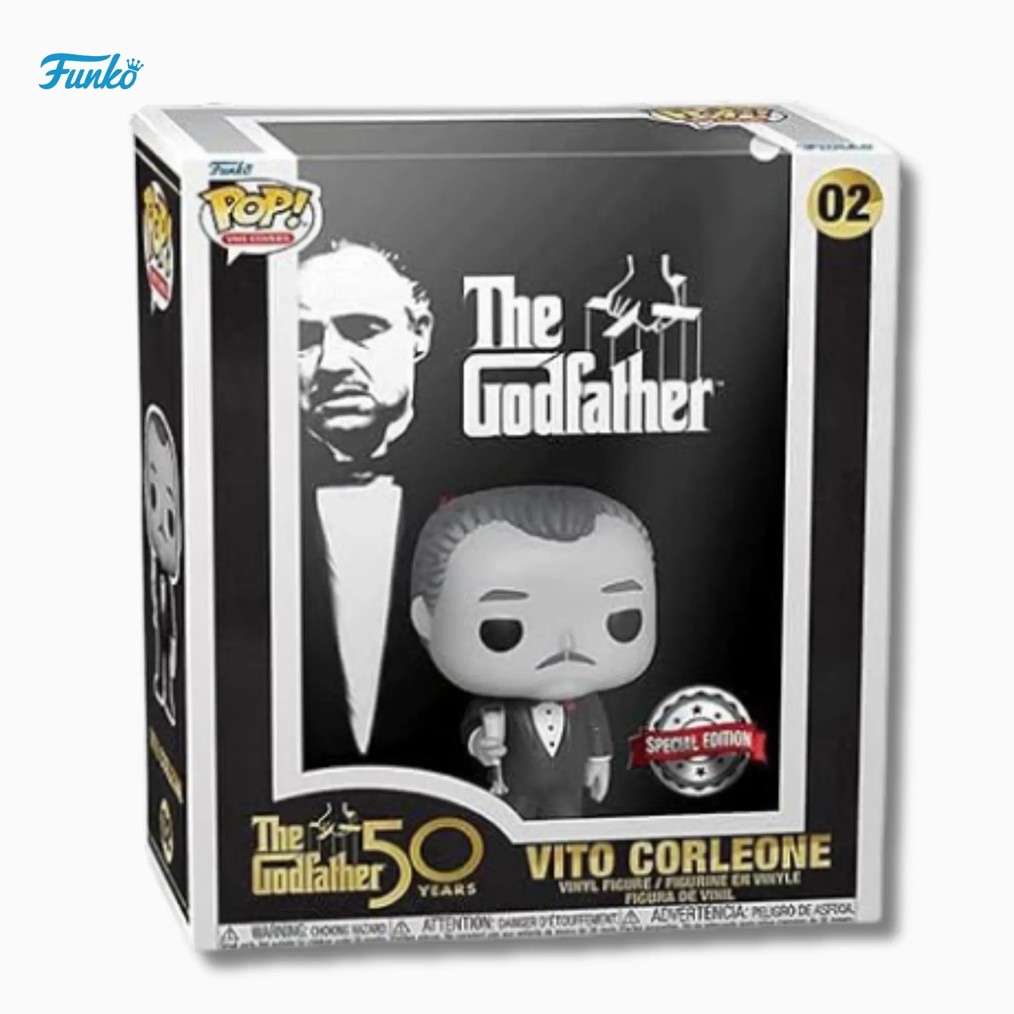 Funko Pop! Movies: The Godfather – Vito Corleone (02) 50th Anniversary Special Edition – Deluxe Vinyl Figure - IBRELIA