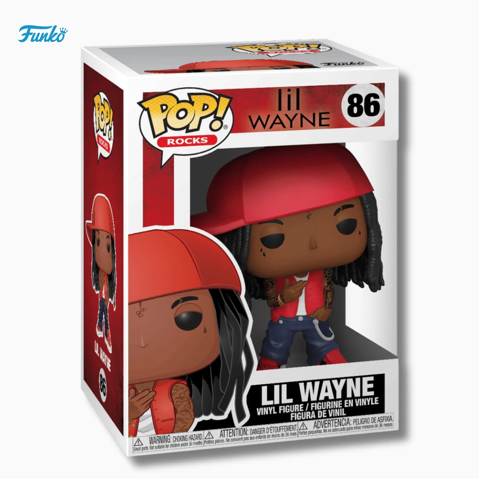 Funko Pop! Rocks: Lil Wayne 86 (4 - Inch Vinyl Figure) - IBRELIA