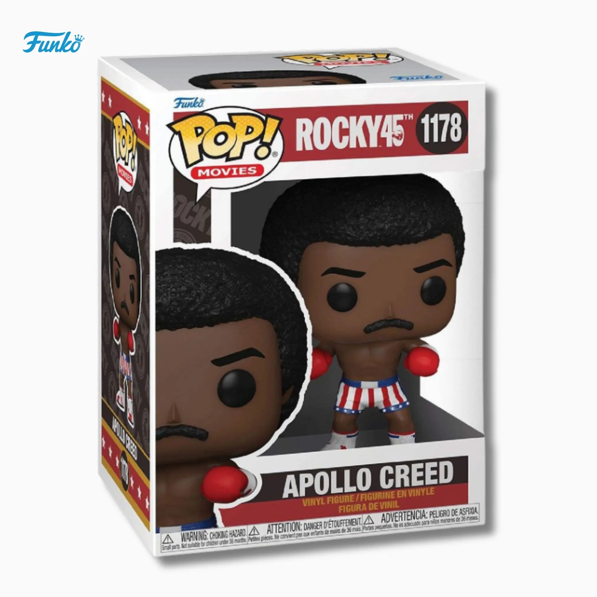 Funko Pop! Movies: Apollo Creed 1178 – Rocky 45th Anniversary Edition (4 - Inch) - IBRELIA