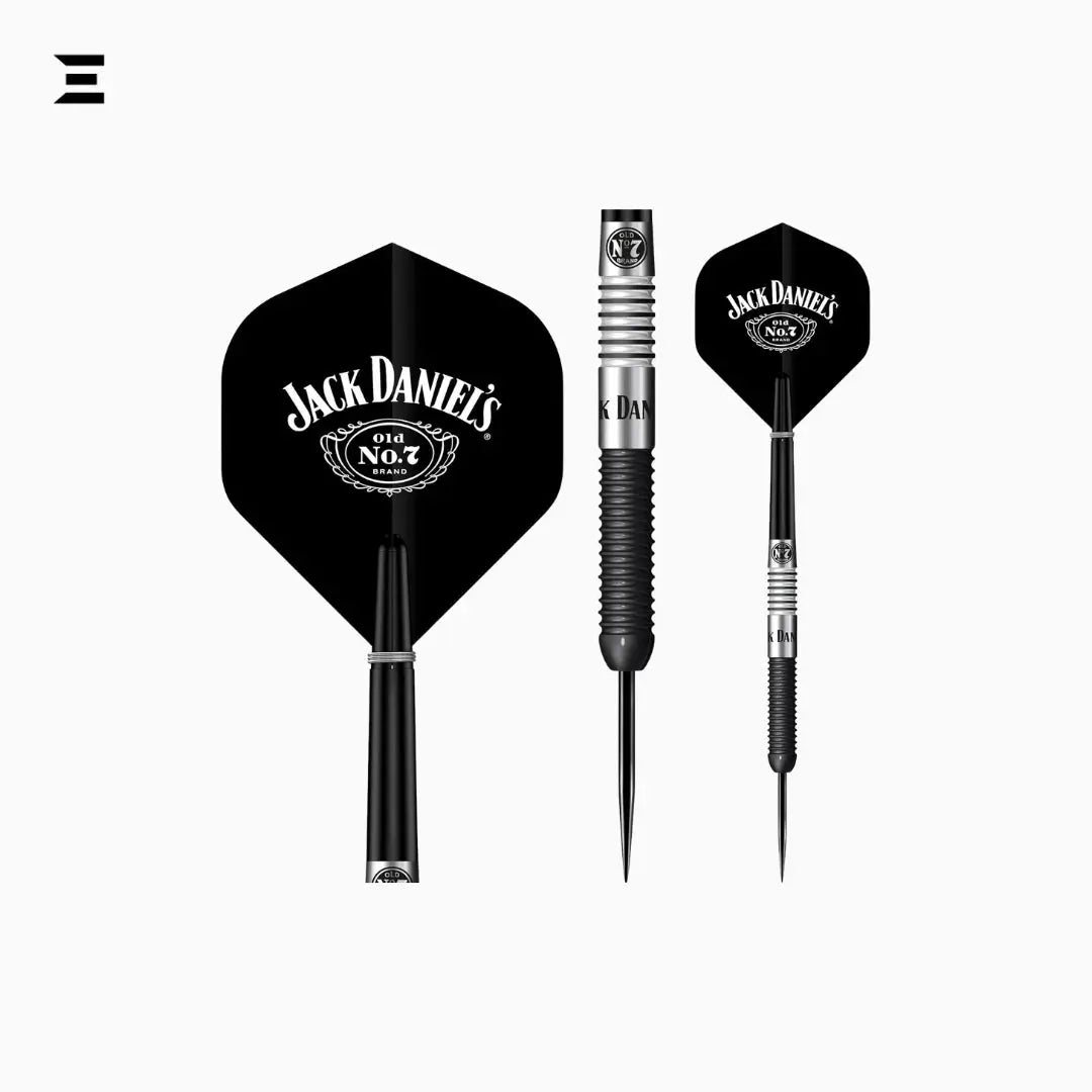Jack Daniel’s Branded Steel Tip Dart Set – 90% Tungsten, Official Collector’s Edition - IBRELIA