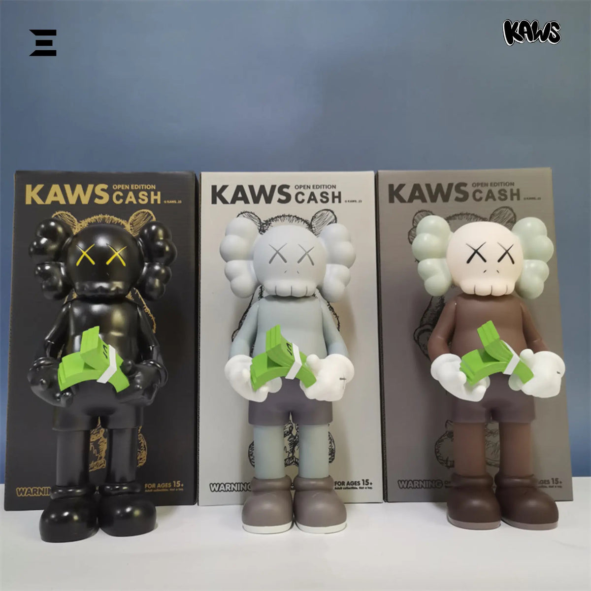 KAWS Open Edition Cash – K - 23 - 29cm Vinyl Art Figure - IBRELIA
