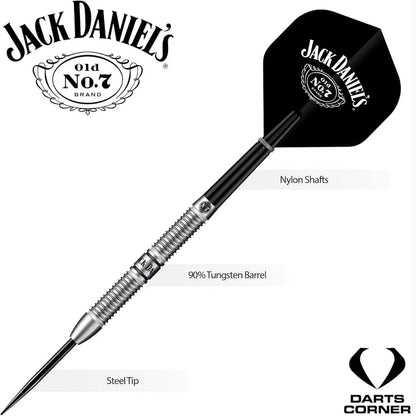 Jack Daniel’s Branded Steel Tip Dart Set – 90% Tungsten, Official Collector’s Edition - IBRELIA