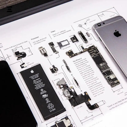 iPhone 6 Tech Frame – Disassembled Phone Artwork in A3 (18×12) Premium Frame - IBRELIA