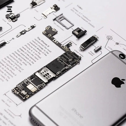 iPhone 6 Tech Frame – Disassembled Phone Artwork in A3 (18×12) Premium Frame - IBRELIA