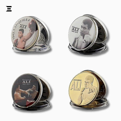 Muhammad Ali Boxing Champion Gold Plated Souvenir Coin – Sportsman of the Century Collectible - IBRELIA