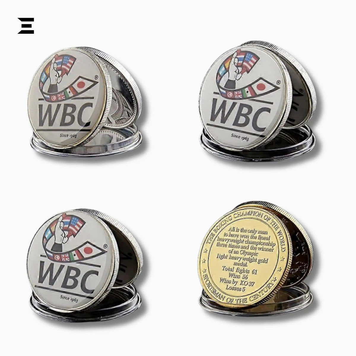 Muhammad Ali Boxing Champion Gold Plated Souvenir Coin – Sportsman of the Century Collectible - IBRELIA