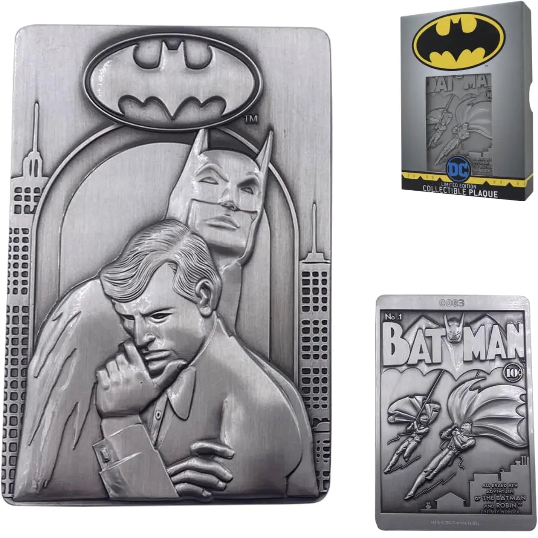 Batman Collector’s Limited Edition Metal Ingot Plaque – Fanattik DC Comics Collectible - IBRELIA