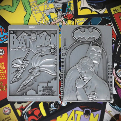 Batman Collector’s Limited Edition Metal Ingot Plaque – Fanattik DC Comics Collectible - IBRELIA