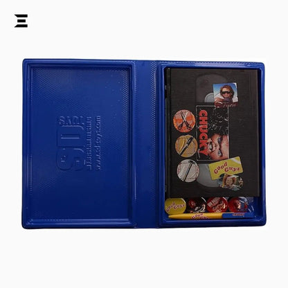 Chucky Premium Notebook Set – VHS Edition with Pen & Metallic Badges - IBRELIA