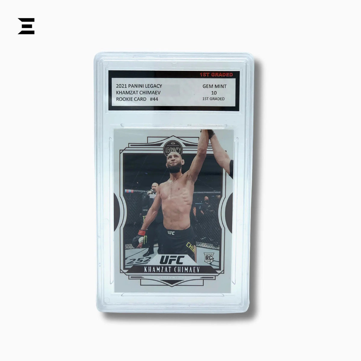 2021 Panini Legacy UFC 44 Khamzat Chimaev Rookie Card – 1st Graded GEM MINT 10 - IBRELIA