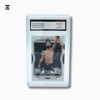 2021 Panini Legacy UFC 44 Khamzat Chimaev Rookie Card – 1st Graded GEM MINT 10 - IBRELIA