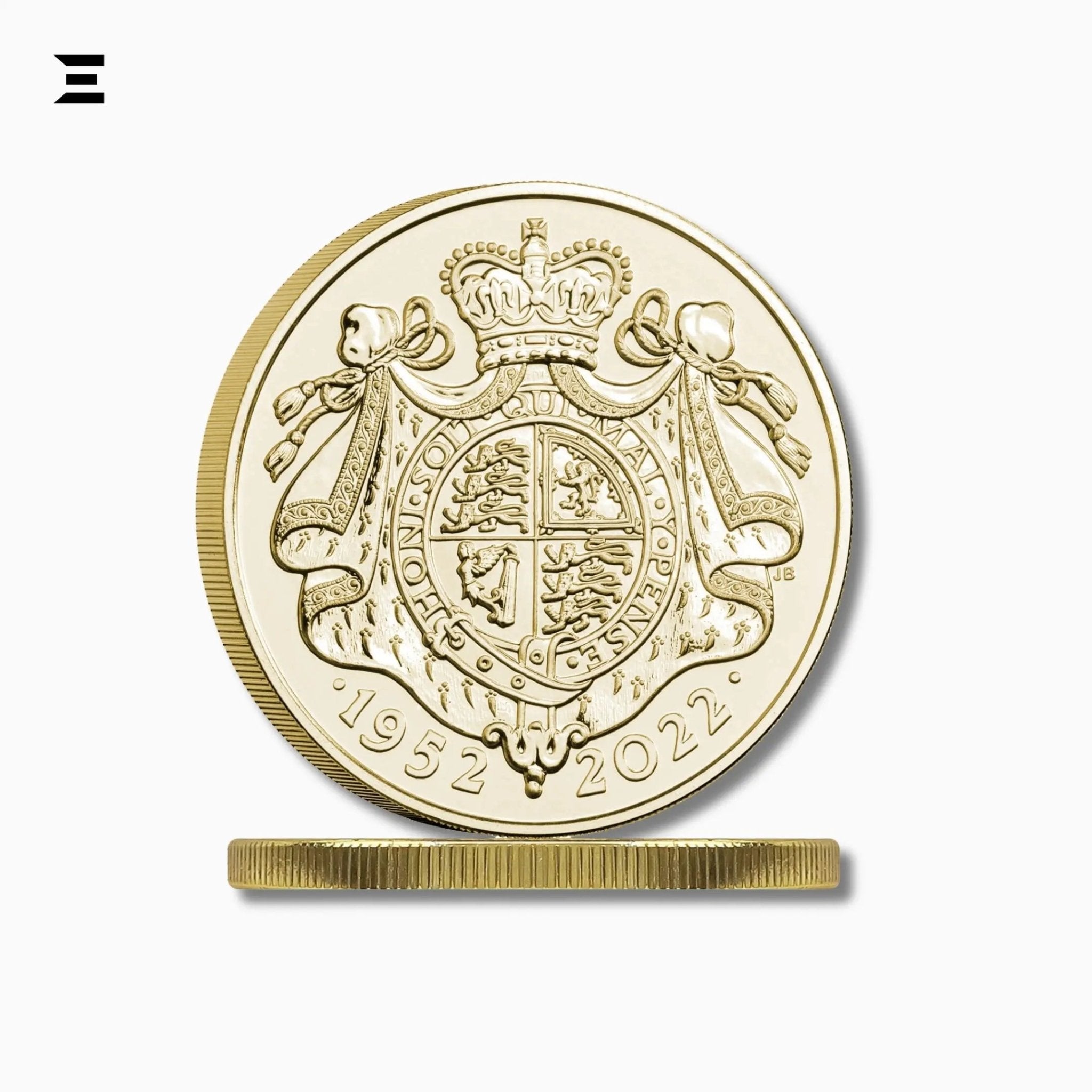 2022 Royal Mint £5 Brilliant Uncirculated Coin – The Queen’s Platinum Jubilee 70 Years - IBRELIA