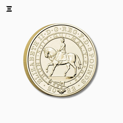 2022 Royal Mint £5 Brilliant Uncirculated Coin – The Queen’s Platinum Jubilee 70 Years - IBRELIA