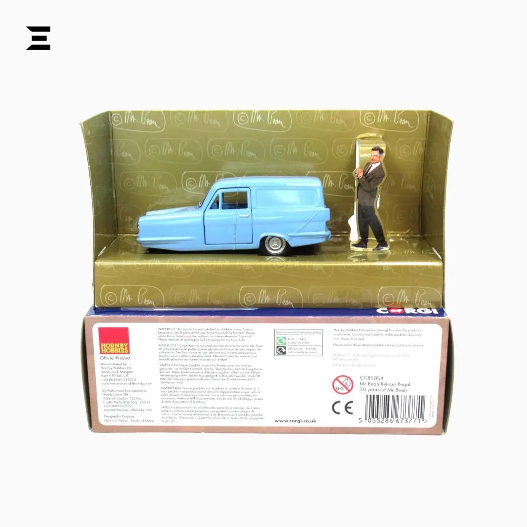 Mr Bean Reliant Regal 30th Anniversary Die - Cast Model by Corgi – Limited Edition - IBRELIA