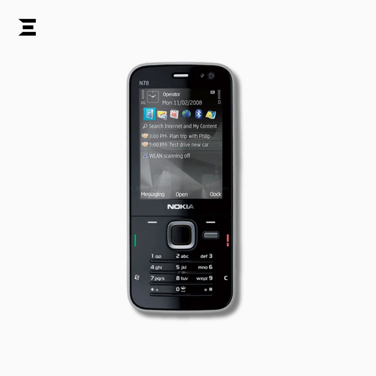 Nokia N78 Black (Brand New – Only Phone) | Original Nokia Nseries Smartphone | Carl Zeiss 3.2MP Camera | Rare Collector's Edition