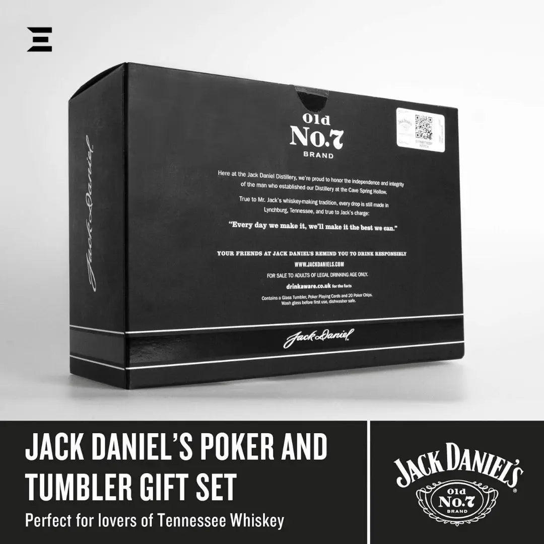 Jack Daniel’s Poker Night Gift Set – Tumbler, Chips & Playing Cards - IBRELIA