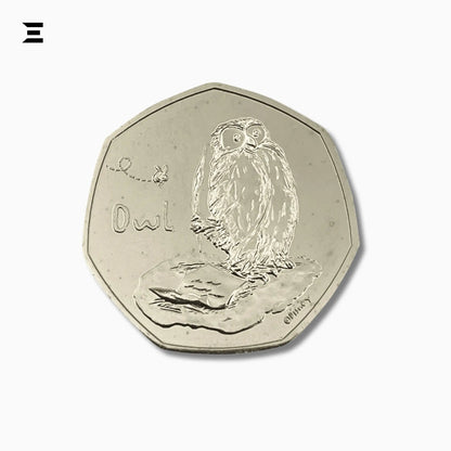 50 Pence Coin – Elizabeth II 5th Portrait | Owl Classic Pooh Collectible (The Royal Mint) - IBRELIA