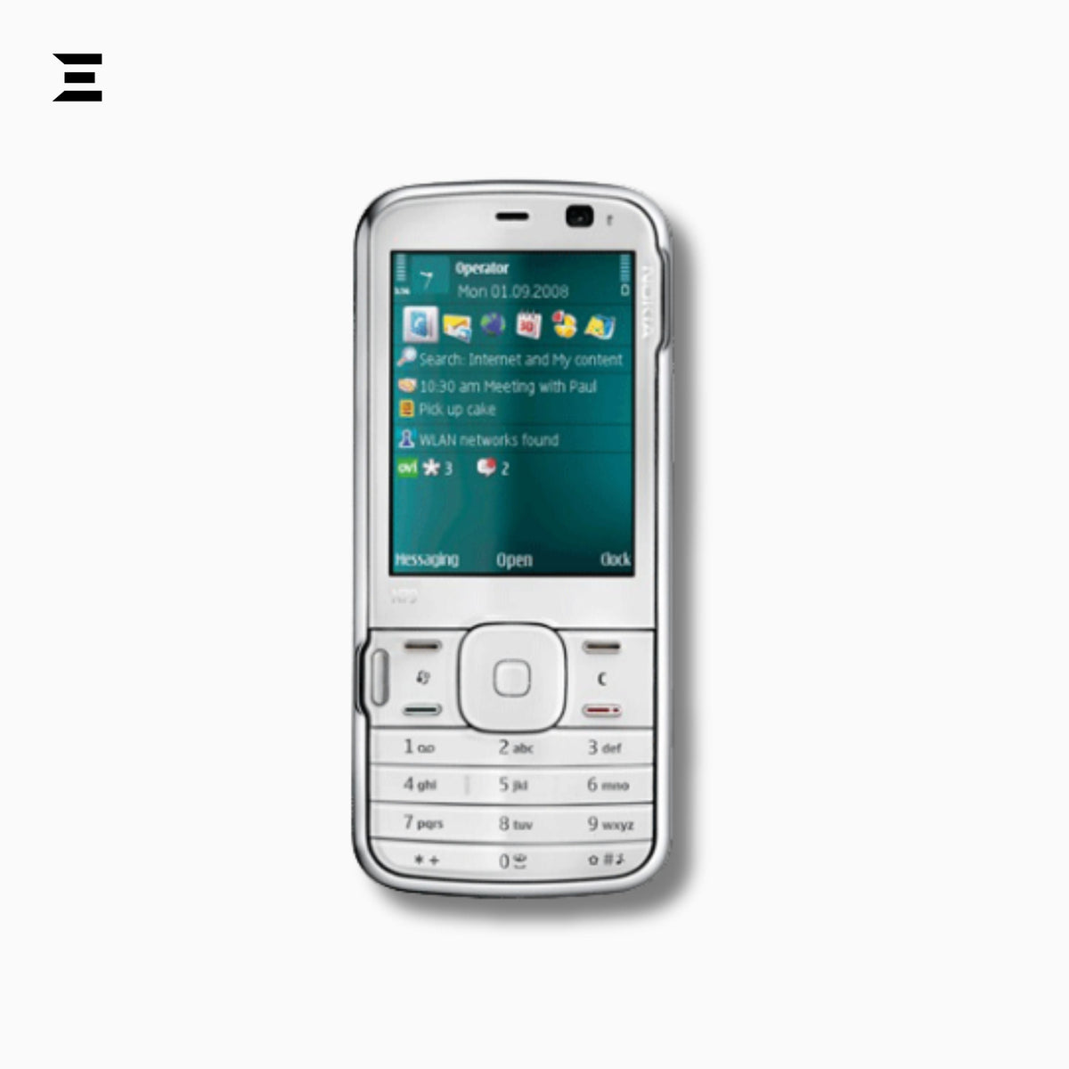 Nokia N79 White & Sea Blue (Brand New – Only Phone) | Original Nokia Nseries Smartphone | Carl Zeiss 5MP Camera | Rare Collector's Edition