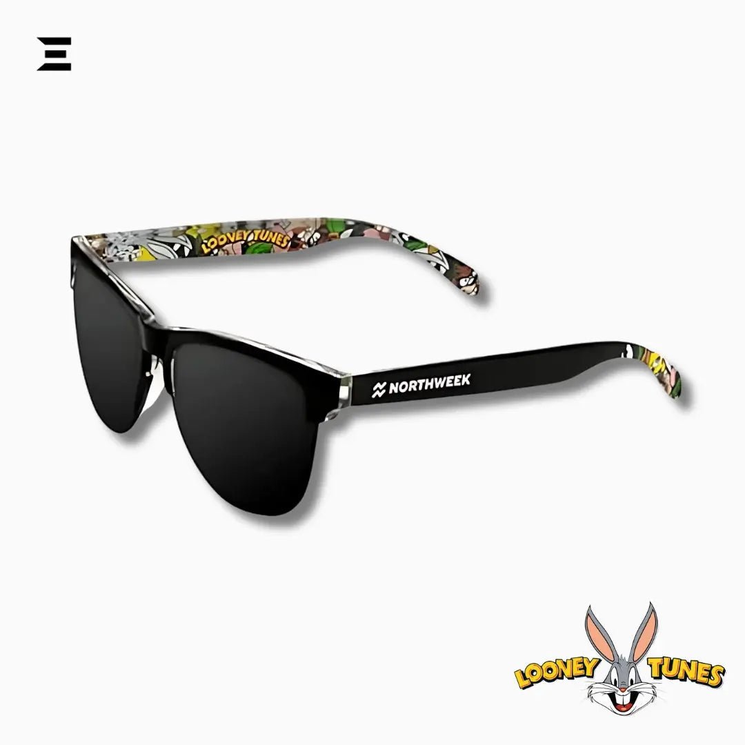 Looney Tunes x Northweek Sunglasses – Limited Edition Black Polarized Lenses with Cartoon Artwork & Accessories - IBRELIA