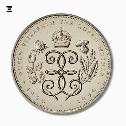 1990 UK £5 Gold Proof Coin – Queen Mother 90th Birthday Commemorative - IBRELIA