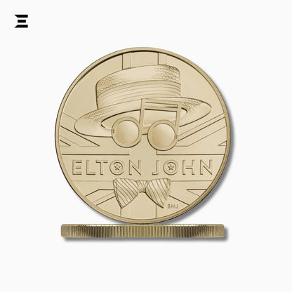 The Royal Mint £5 Elton John Commemorative Coin – Elizabeth II 5th Portrait - IBRELIA