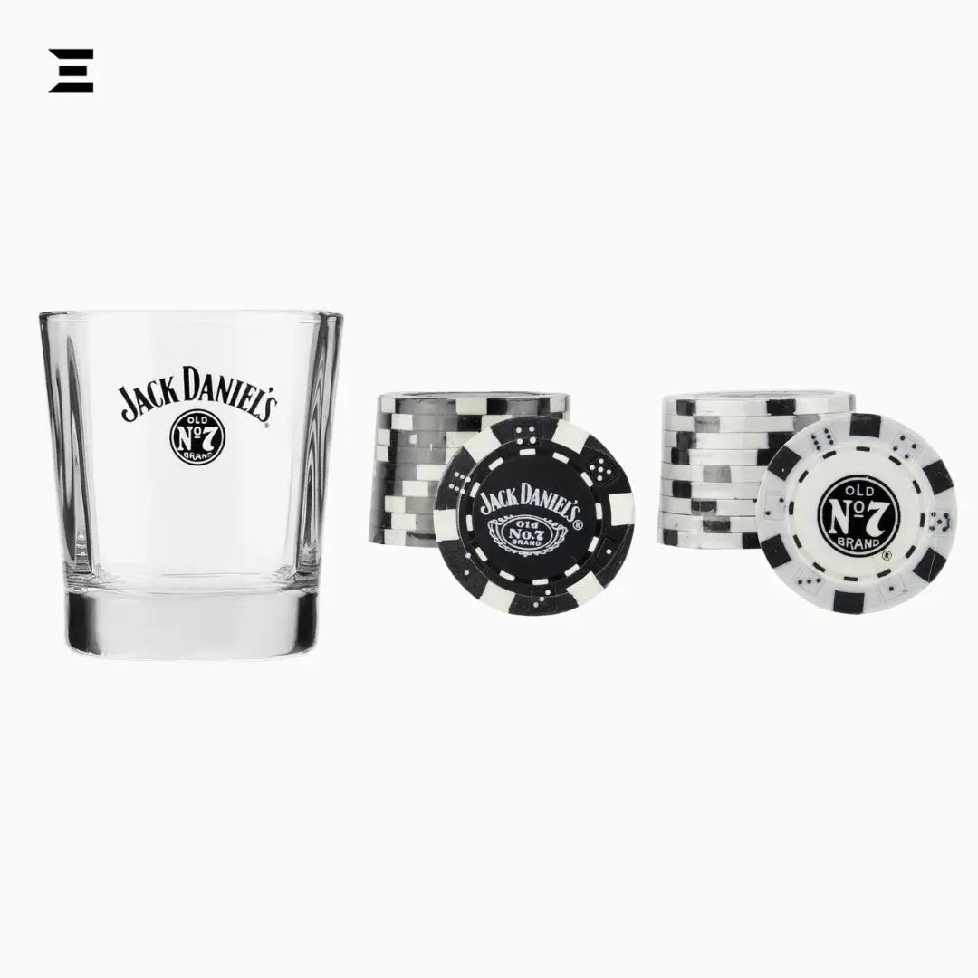Jack Daniel’s Poker Night Gift Set – Tumbler, Chips & Playing Cards - IBRELIA