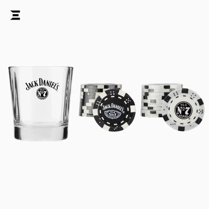 Jack Daniel’s Poker Night Gift Set – Tumbler, Chips & Playing Cards - IBRELIA