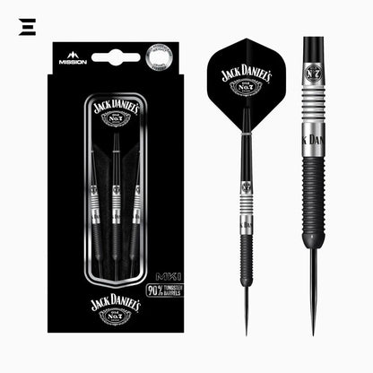Jack Daniel’s Branded Steel Tip Dart Set – 90% Tungsten, Official Collector’s Edition - IBRELIA