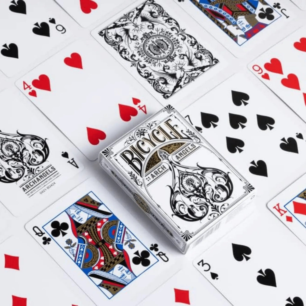 Bicycle® Archangels Playing Cards – Gold & White Edition | IBRELIA™ Collectibles - IBRELIA
