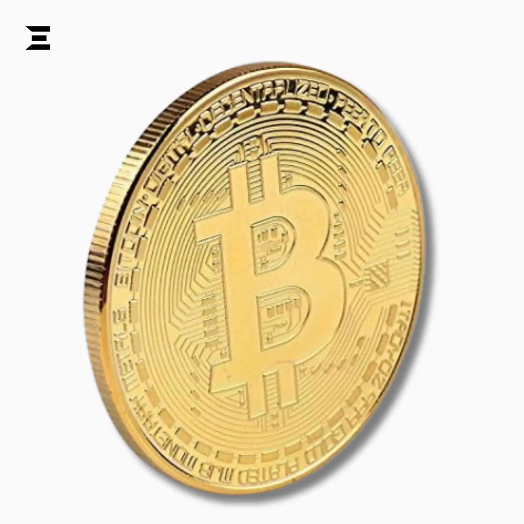 Gold Bitcoin Collectible Coin – 24K Gold Plated Limited Edition with Case - IBRELIA