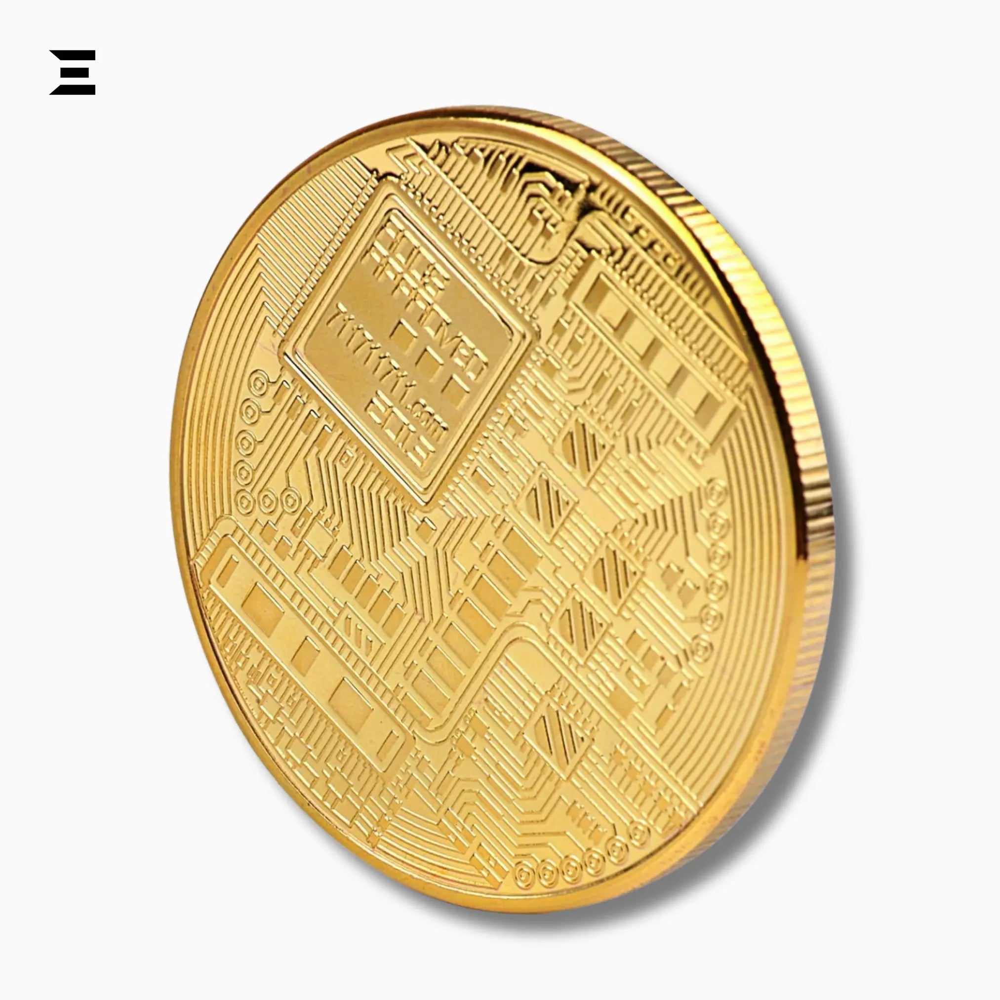 Gold Bitcoin Collectible Coin – 24K Gold Plated Limited Edition with Case - IBRELIA