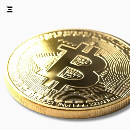 Gold Bitcoin Collectible Coin – 24K Gold Plated Limited Edition with Case - IBRELIA